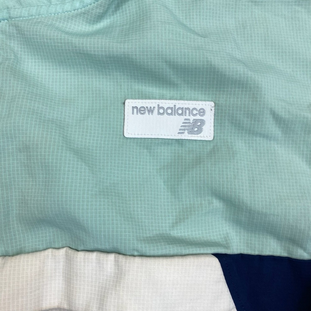 New Balance Half Zip Windbreaker Jacket Mint Green Mens Large - Picture 5 of 9